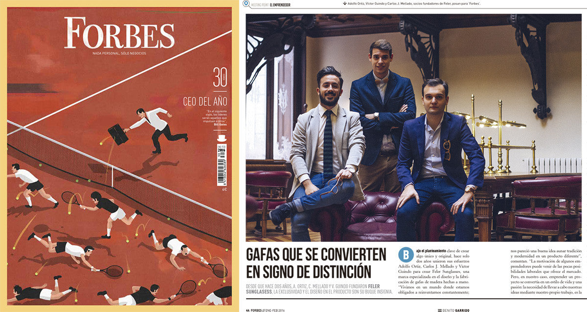 FORBES names FELER SUNGLASSES the first entrepreneur of the year ...