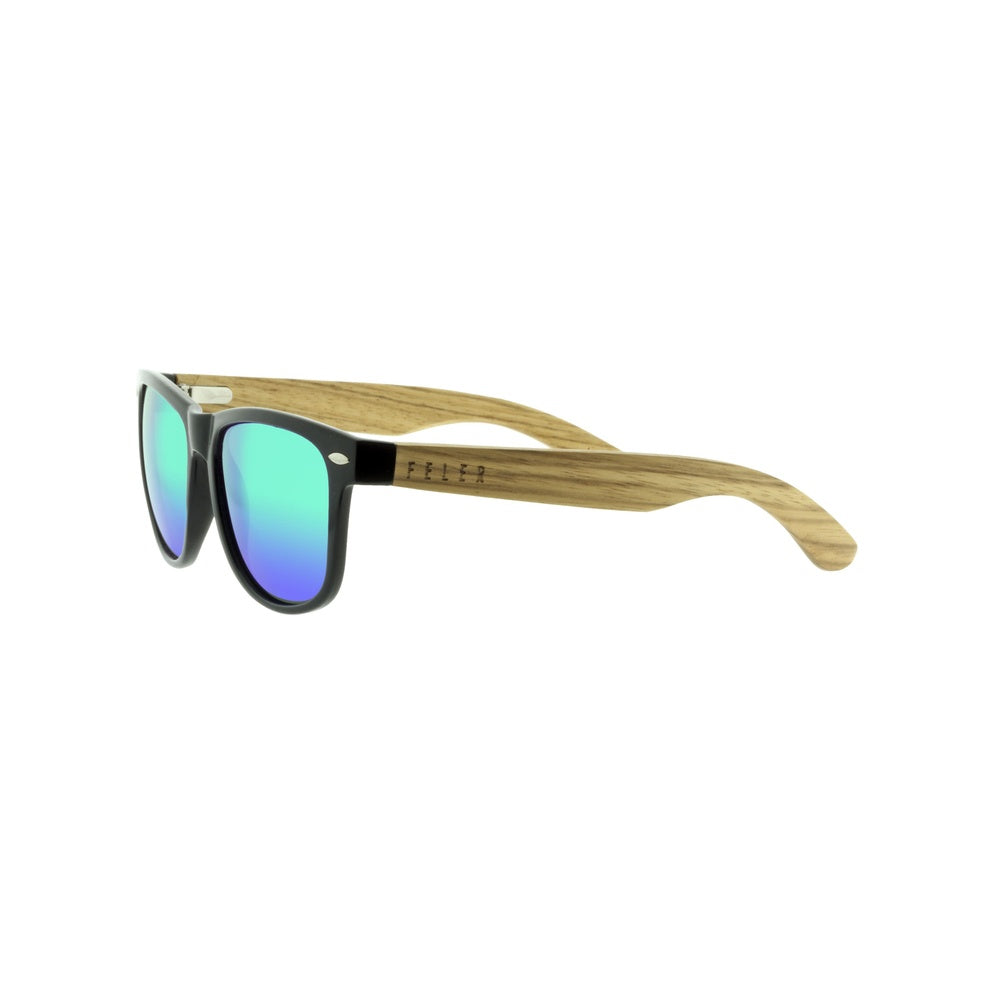 Feler 1501M-1 Wooden Sunglasses - GREEN UNISEX Size 53 mm