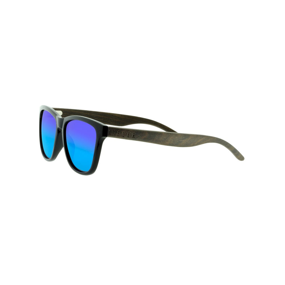 FELER 1505M-4 Wooden Sunglasses - BLUE UNISEX Size 52 mm