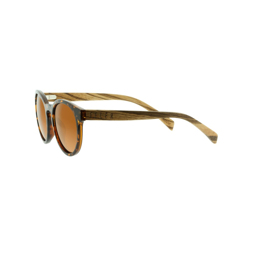 Feler 1507-7 Wooden Sunglasses - TORTOISE UNISEX Size 51 mm