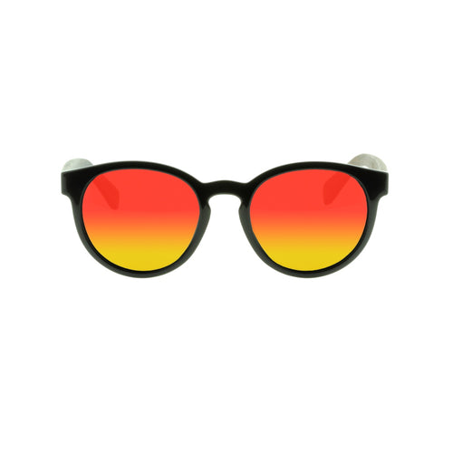 FELER 1507M-5 Wooden Sunglasses - RED UNISEX Size 51 mm