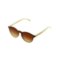 FELER B319-7 Wooden Sunglasses - BROWN UNISEX Size 45 mm