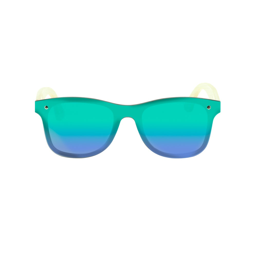 Feler B317M-1 Wooden Sunglasses - GREEN UNISEX Size 50 mm