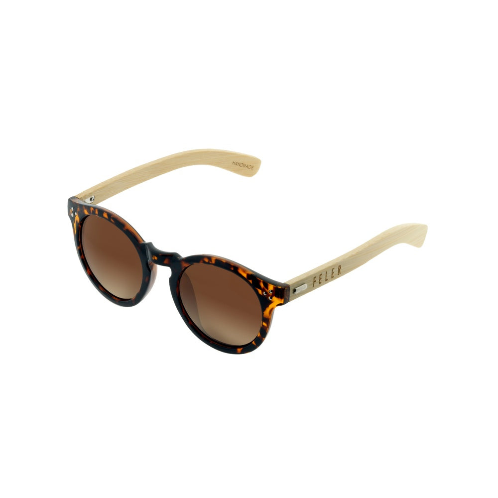 Feler 4023-7 Wooden Sunglasses - TORTOISE UNISEX Size 60 mm