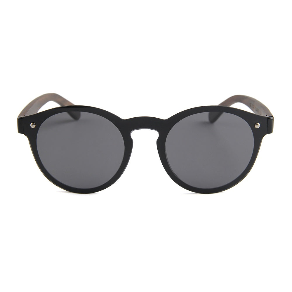 Feler 1502-1 Wooden Sunglasses - BLACK UNISEX Size 52 mm