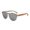 Feler 1502M-2 Wooden Sunglasses - SILVER UNISEX Size 52 mm