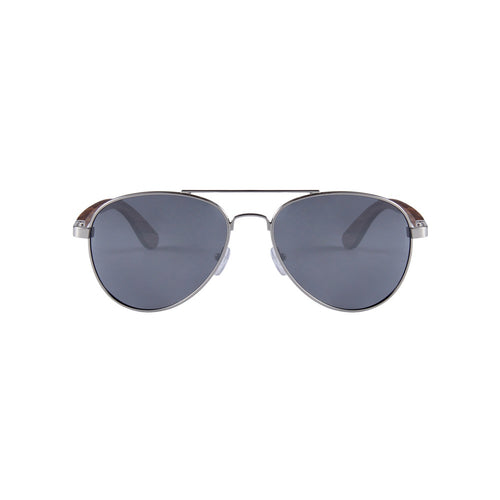 Feler 1705M-2 Wooden Sunglasses - SILVER UNISEX Size 54 mm