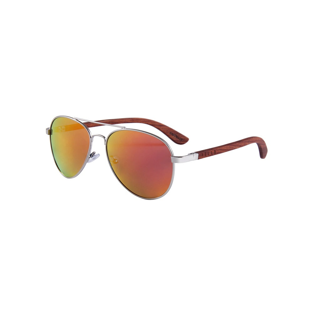 Feler 1705M-5 Wooden Sunglasses - RED UNISEX Size 54 mm