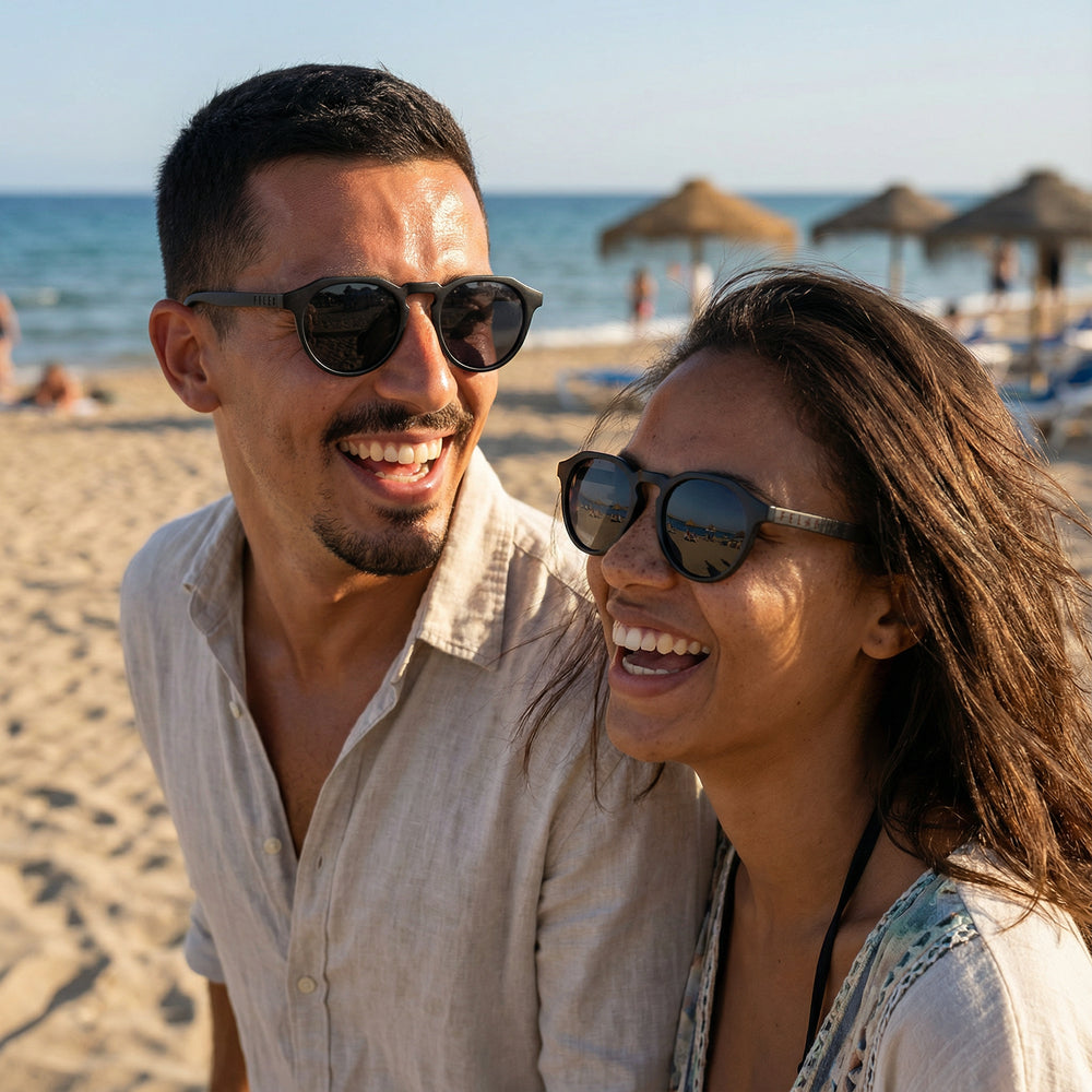 Feler 1526-1 UNISEX Wooden Sunglasses Size 43 mm