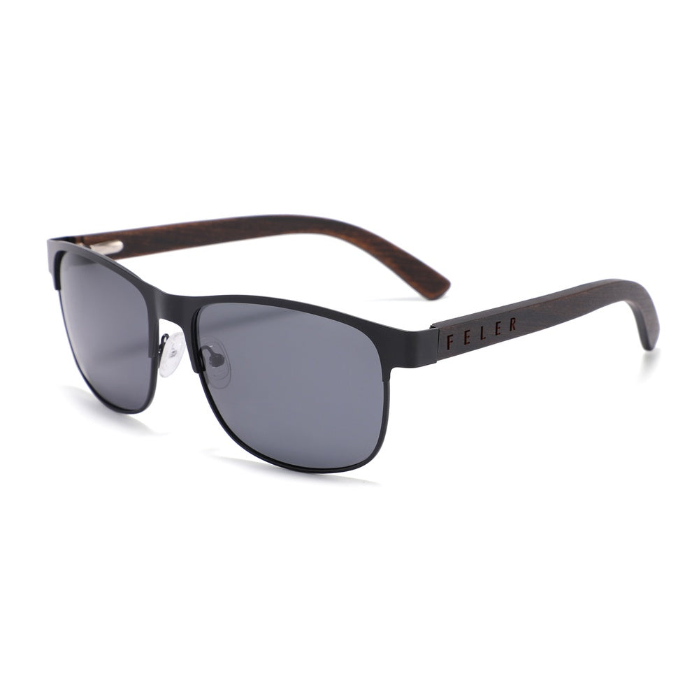 Feler 1515-1 UNISEX Wooden Sunglasses Size 55 mm