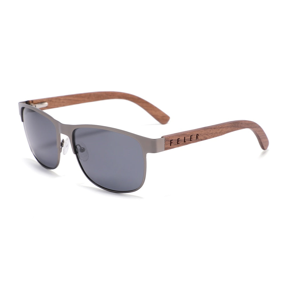 Feler 1515-3 UNISEX Wooden Sunglasses Size 55 mm