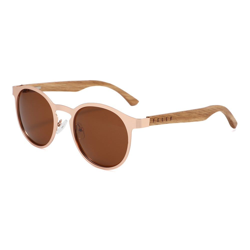 Feler 1513-2 UNISEX Wooden Sunglasses Size 60 mm